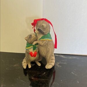 Hallmark 2003 Safe and Snug- Raccoon Holiday Ornament